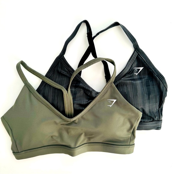 Gymshark Other - Gymshark M Sport Sports Bra & Training V Neck Sports Bra Set
